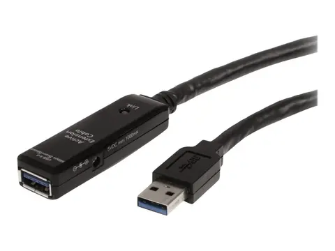 StarTech.com 3m USB 3.0 Active Extension Cable M/F - 3m USB 3.0 Extension Cable - USB 3.0 repeater Cable (USB3AAEXT3M) - USB-forlengelseskabel - USB-type A til USB-type A - 3 m