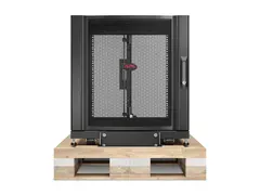 APC NetShelter SX - Rack skap - svart - 12U 19" - TAA-samsvar - for P/N: SMT3000RMI2UC, SRT10KRMXLT, SRT3000RMXLA-NC, SRT3000RMXLT-NC, SRT5KRMXLTUS