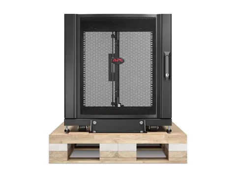 APC NetShelter SX - Rack skap - svart - 12U 19" - TAA-samsvar - for P/N: SMT3000RMI2UC, SRT10KRMXLT, SRT3000RMXLA-NC, SRT3000RMXLT-NC, SRT5KRMXLTUS