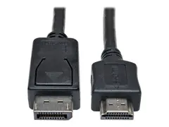 Eaton Tripp Lite Series DisplayPort to HDMI Adapter Cable (M/M), 6 ft. (1.8 m) Adapterkabel - DisplayPort hann til HDMI hann - 1.8 m - svart