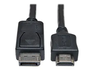 Eaton Tripp Lite Series DisplayPort to HDMI Adapter Cable (M/M), 6 ft. (1.8 m) Adapterkabel - DisplayPort hann til HDMI hann - 1.8 m - svart
