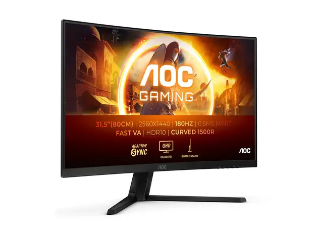 AOC Gaming CQ32G4VE - G4 Series LED-skjerm gaming kurvet 32" (31.5...
