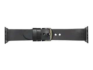dbramante1928 Bornholm - Klokkestropp for smart armbåndsur romgrå/svart - for Apple Watch Hermès Series 9, SE 3, Series 10, Series 11, Series 9, Ultra 2, Ultra 3