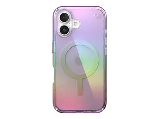 Speck Presidio Lux - Baksidedeksel for mobiltelefon MagSafe-samsvar - hard polykarbonat, bl&#248;t termoplastpolyuretan (TPU) - fantastisk lilla, blank - for Apple iPhone 16