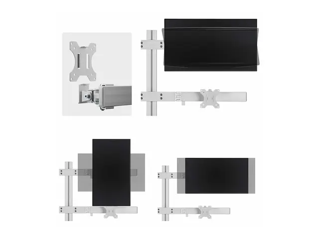 StarTech.com Six-Monitor Desk Mount w/ Crossbar, Up To 32" Screens...