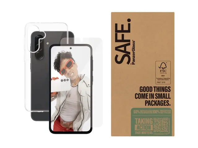 SAFE. by PanzerGlass - 2-i-1-pakke baksidedeksel for mobiltelefon