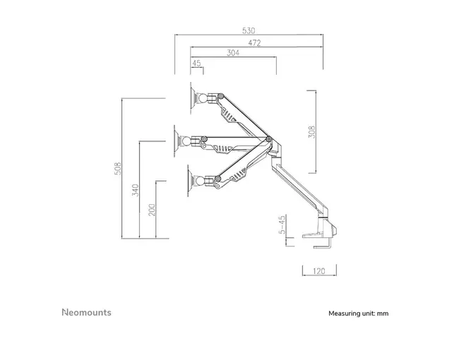 Neomounts FPMA-D750DBLACK2 - Monteringssett (skrivebordsmontering)...