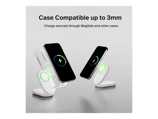 Belkin BoostCharge - Trådløst ladestativ magnetisk, sammenleggbar,...