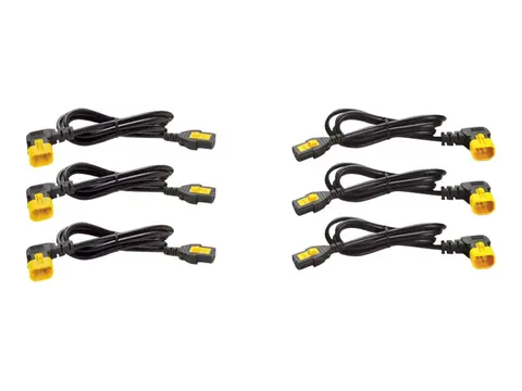 APC - Strømkabel - power IEC 60320 C13 til IEC 60320 C14 10 A - 61 cm - 90° kontakt - svart - Hele verden - for P/N: SCL500RMI1U, SCL500RMI1UC, SCL500RMI1UNC, SMTL1500RMI3UC, SMTL750RMI2UC