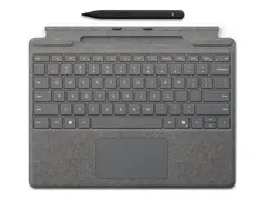 Microsoft Surface Pro Keyboard - tastatur med styrepute, akselerometer, lagrings- og ladebakke for Surface Slim Pen 2 - QWERTY - Nordisk - platina - med Slim Pen 2 Inn-enhet