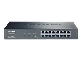 TP-Link JetStream TL-SG1016DE - Switch - Styrt 16 x 10/100/1000 - rackmonterbar