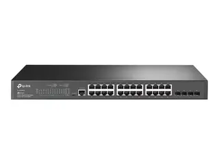 TP-Link JetStream TL-SG3428 - Switch Styrt - 24 x 10/100/1000 + 4 x Gigabit SFP - rackmonterbar