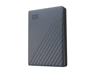 WD My Passport WDBY3J0060BGY - Harddisk - kryptert 6 TB - ekstern (b&#230;rbar) - USB 3.2 Gen 1 - 256-bit AES - silikongr&#229;