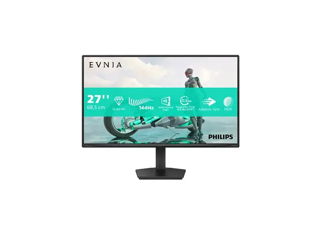 Philips Evnia 3000 27M2N3500NF - LED-skjerm gaming - 27" - 2560 x 1440 QHD @ 144 Hz - IPS - 1500:1 - HDR10 - 0.5 ms - HDMI, DisplayPort - koksgrå 