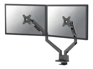 Neomounts NEXT Slim DS70-250BL2 - Monteringssett (leddarm) full bevegelse - for 2 skjermer - aluminium - svart - skjermst&#248;rrelse: 17&quot;-32&quot; - skrivebordsmonterbar