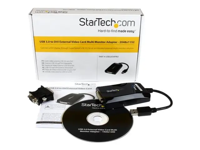 StarTech.com USB 3.0 to DVI / VGA Adapter - 2048x1152 - External V...