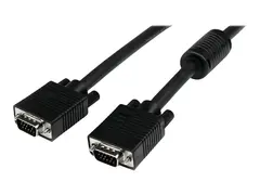StarTech.com 2m Coax High Resolution Monitor VGA Video Cable HD15 M/M VGA-kabel - HD-15 (VGA) (hann) til HD-15 (VGA) (hann) - 2 m - formst&#248;pt - svart