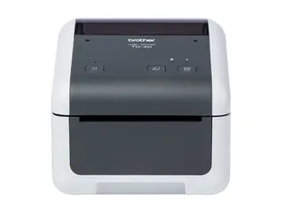 Brother TD-4520DN - Etikettskriver - direktetermisk Rull (11,8 cm) - 300 x 300 dpi - inntil 152 mm/sek - USB 2.0, LAN, seriell - grå, hvit