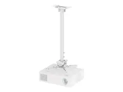 Neomounts CL25-550WH1 - Monteringssett (takmontering) full bevegelse - for projektor - easy-install, height 74.5 - 114.5 cm - stål - hvit