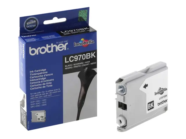 Brother LC970BK - Svart - original - blekkpatron - for Brother DCP...
