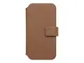 KEY Unstad - Lommebok for mobiltelefon MagSafe-samsvar - kunstl&#230;r, 100 % resirkulert plast - gyllen brun - 6.1&quot; - for Apple iPhone 14 (6.1 tommer)