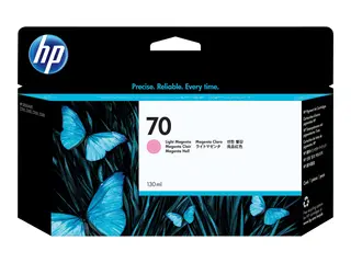 HP 70 - 130 ml - lys magenta - original - DesignJet blekkpatron - for DesignJet HD Pro MFP, T120, Z2100, Z3100, Z3100ps, Z3200, Z3200ps, Z5200, Z5400