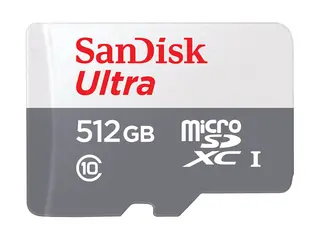 SanDisk Ultra - Flashminnekort (microSDXC til SD-adapter inkludert) 512 GB - Class 10 - microSDXC UHS-I