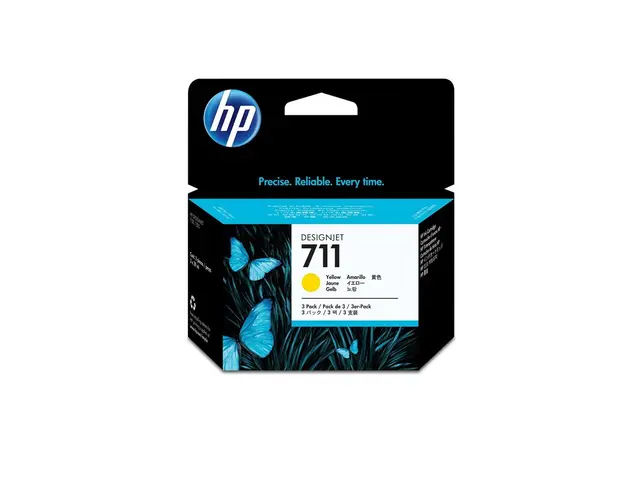 HP 711 - 3-pack - 29 ml - gul - original - DesignJet - blekkpatron...