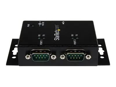 StarTech.com USB to Serial Adapter - 2 Port - Wall Mount - Din Rai...