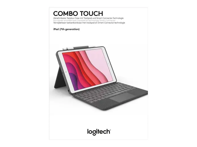 Logitech Combo Touch - Tastatur og folioveske med styrepute bakgru...