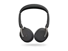 Jabra Evolve2 65 Flex MS Stereo Hodesett - on-ear - Bluetooth - tr&#229;dl&#248;s - aktiv st&#248;ydemping - USB-A - svart - Certified for Microsoft Teams