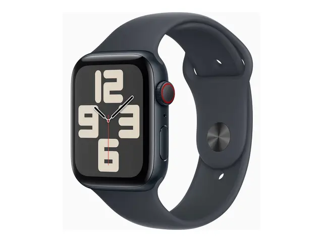 Apple Watch SE (GPS + Cellular) - 2. generasjon 44 mm midnattsalum...