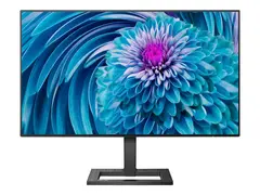 Philips E-line 275E2FAE - LED-skjerm - 27&quot; 2560 x 1440 QHD @ 75 Hz - IPS - 350 cd/m&#178; - 1000:1 - 1 ms - 2xHDMI, DisplayPort - h&#248;yttalere - teksturert svart