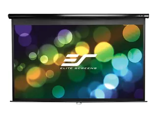 Elite Screens Manual Series M128UWX - Projeksjonsskjerm takmonterbar, veggmonterbar - 128" (325 cm) - 16:10 - Matte White