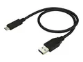 StarTech.com USB to USB C Cable - 1.6 ft / 0.5m M/M - USB 3.1 (10Gbps) - USB-C to USB 3.1 - USB Type C to Type A Cable (USB31AC50CM) - USB type C-kabel - USB-type A til 24 pin USB-C - 50 cm