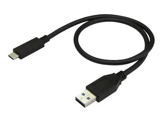 StarTech.com USB to USB C Cable 1.6 ft / 0.5m - M/M - USB 3.1 (10Gbps) - USB-C to USB 3.1 - USB Type C to Type A Cable (USB31AC50CM) - USB type C-kabel - USB-type A til 24 pin USB-C - 50 cm