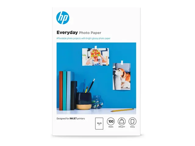HP Everyday Photo Paper - Blank 8 mille 100 x 150 mm 200 g/m² ark ...
