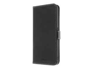 Insmat Exclusive - Lommebok for mobiltelefon ekte skinn, termoplast-polyuretan (TPU), kartong+papir+aluminiumsfolie - svart - for Nothing Phone (2)