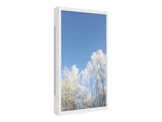 HI-ND Outdoor Wall Casing 55&quot; - Monteringssett (hylster) landskap/portrett - for digitalsignerings-LCD-panel - l&#229;sbar - metall - hvit, RAL 9003 - skjermst&#248;rrelse: 55&quot; - veggmonterbar - for LG 55XE4F