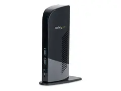 StarTech.com Dual Monitor USB 3.0 Laptop Docking Station with HDMI/DVI/VGA &amp; 6xUSB Ports Universal USB Dock for Mac &amp; Windows - Black (USB3SDOCKHD) - dokkingstasjon - USB - 1GbE