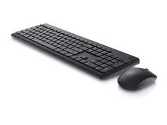Dell Keyboard and Mouse KM3322W Tastatur- og mussett - trådløs - 2.4 GHz - AZERTY - Fransk - svart - med 3 years NBD Advance Exchange