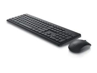Dell Keyboard and Mouse KM3322W - Tastatur- og mussett trådløs - 2.4 GHz - AZERTY - Fransk - svart - med 3 years NBD Advance Exchange