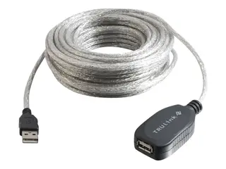 C2G 39.4ft USB Extension Cable Active USB A to USB A Extension Cable - USB 2.0 - M/F - USB-kabel - USB (hann) til USB (hunn) - USB 2.0 - 12 m - aktiv