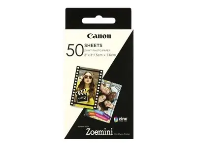 Canon ZINK - Selv-adhesiv 50 x 76 mm ark fotopapir for Zoemini; iv...