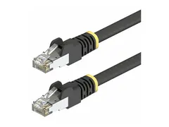Startech - Koblingskabel - RJ-45 (hann) til RJ-45 (hann) 3 m - 7.2 mm - S/FTP - CAT 5/5e/6/6a - IEEE 802.3bt - utendørs, uten hindringer, UV-vern - svart