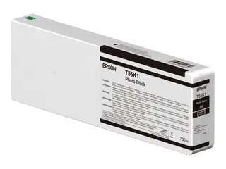 Epson T55K1 - 700 ml - fotosort - original blekkpatron - for SureColor SC-P6000, SC-P7000, SC-P7000V, SC-P8000, SC-P9000, SC-P9000V