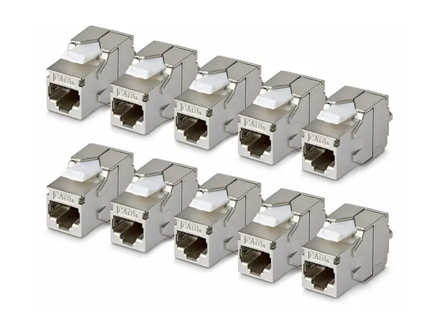 Startech - Trapes-jakk - shielded, 180°, toolless - CAT 6a - STP -...