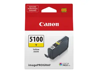 Canon PFI-5100 Y - 14.4 ml - gul - original hengeboks - blekkbeholder - for imagePROGRAF PRO-310