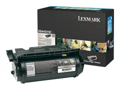 Lexmark - Ekstra høy ytelse - svart original - tonerpatron LRP - for Lexmark X644dte, X644e, X646dte, X646dtem, X646dtes, X646e, X646ef, X646em, X646es