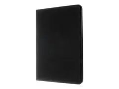 Insmat Exclusive - Lommebok for mobiltelefon papir, kartong, lær, termoplast-polyuretan (TPU) - svart - for Samsung Galaxy Tab S9 FE+